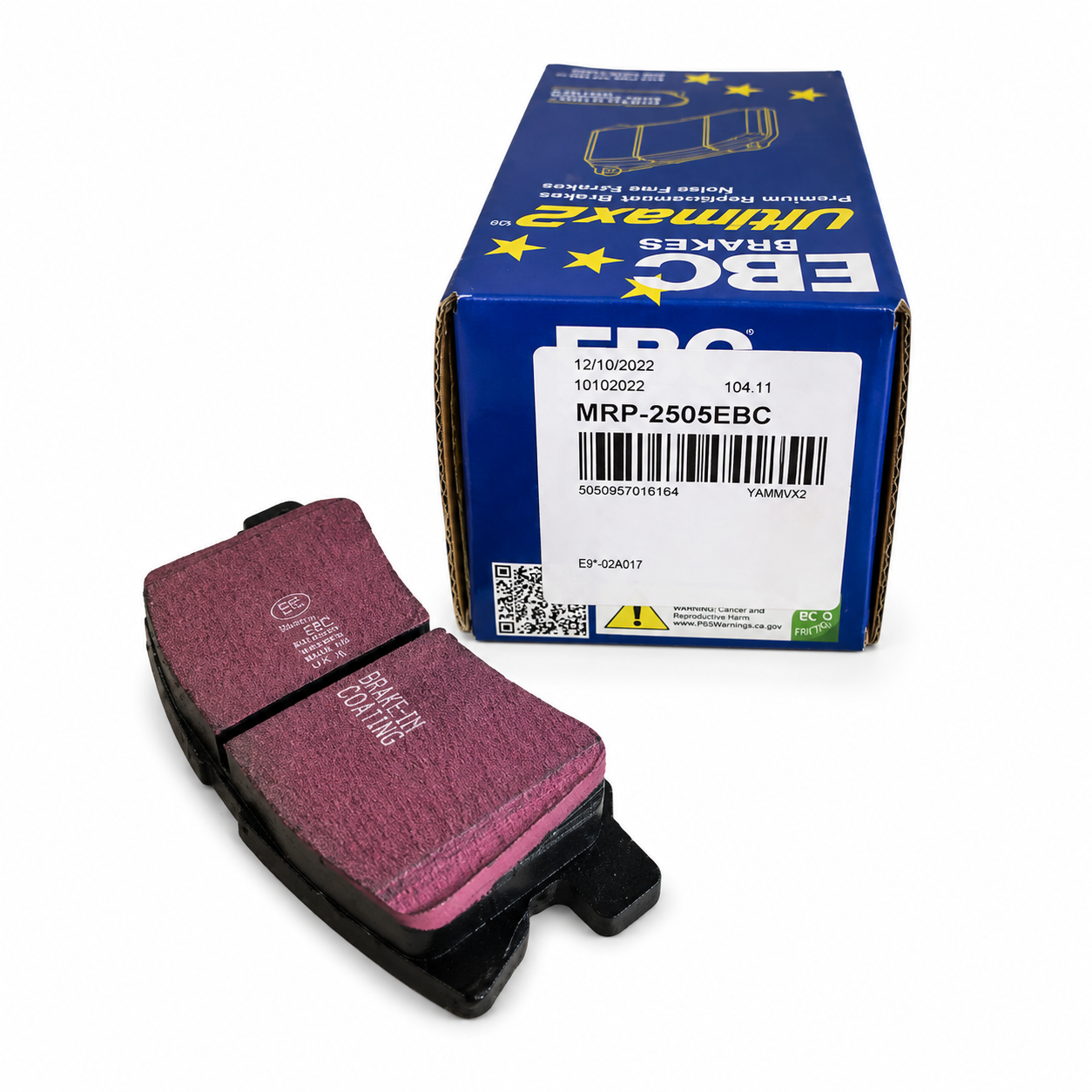 Kit de plaquettes de frein haute performance EBC MRP2505EBC